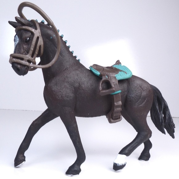 schleich Other - Schleich Horse Club Storm Hanoverian Gelding Toy Figure w/ Saddle Bridle #42541